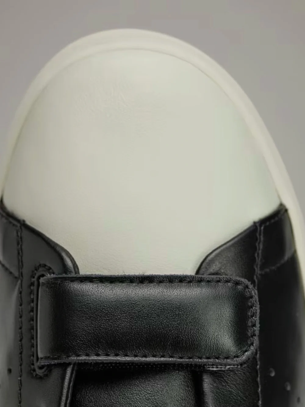 adidas Men's Black Leather Velcro Strap Sneakers Yohji Yamamoto Stan Smith Y-3